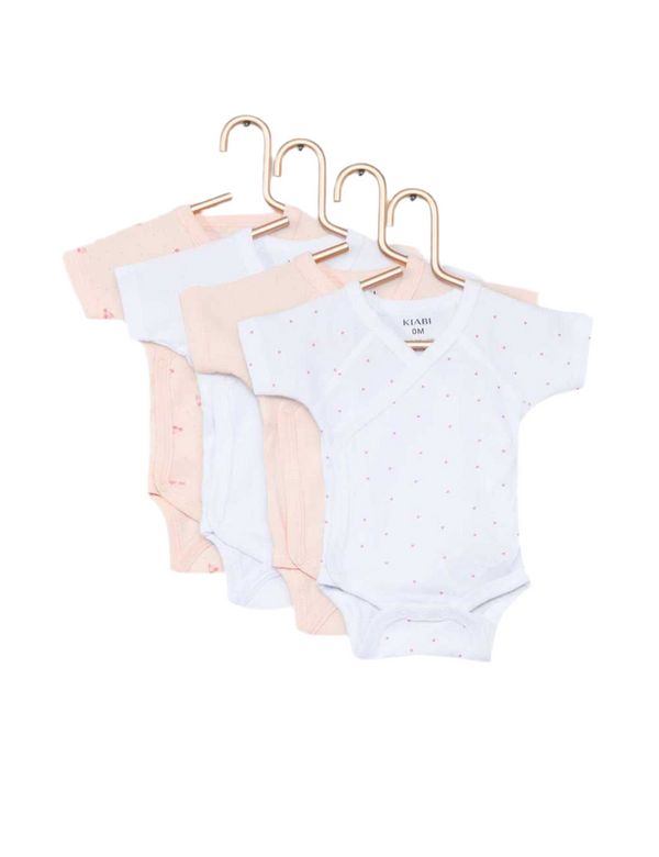 Kiabi France Cherry Bodysuit Short Sleeve 4 Pack