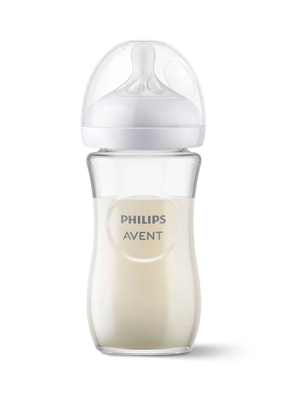 Avent Philips 240ml Natural glass feeding bottle 1m+