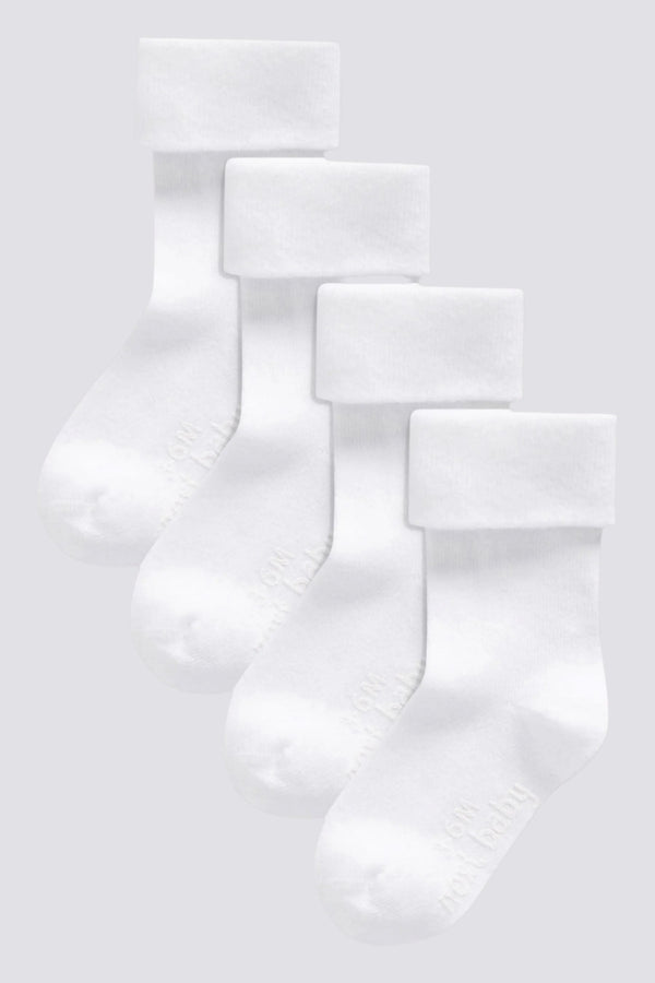 Next 4 pair White Cotton Socks 