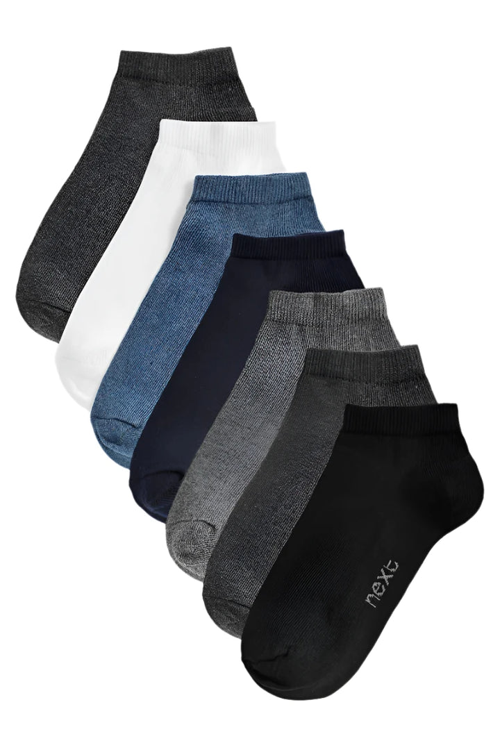 Next Multi 7 Pack Cotton Rich Trainer Socks