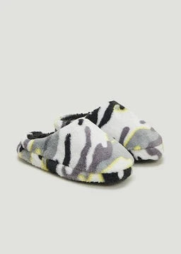 Matalan Winter Slipper Army Printed