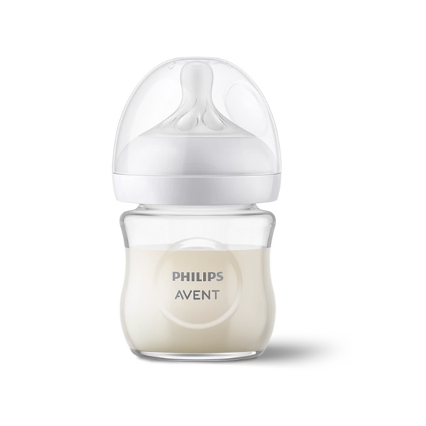 Avent Philips 120ml Natural glass feeding bottle 0+