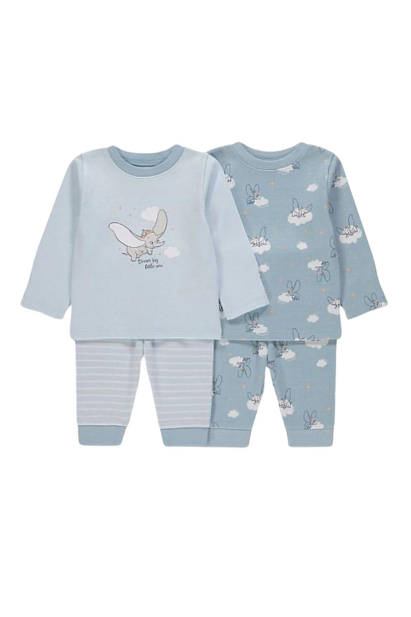 George Disney Dumbo Long Sleeve Pyjamas 2 Pack