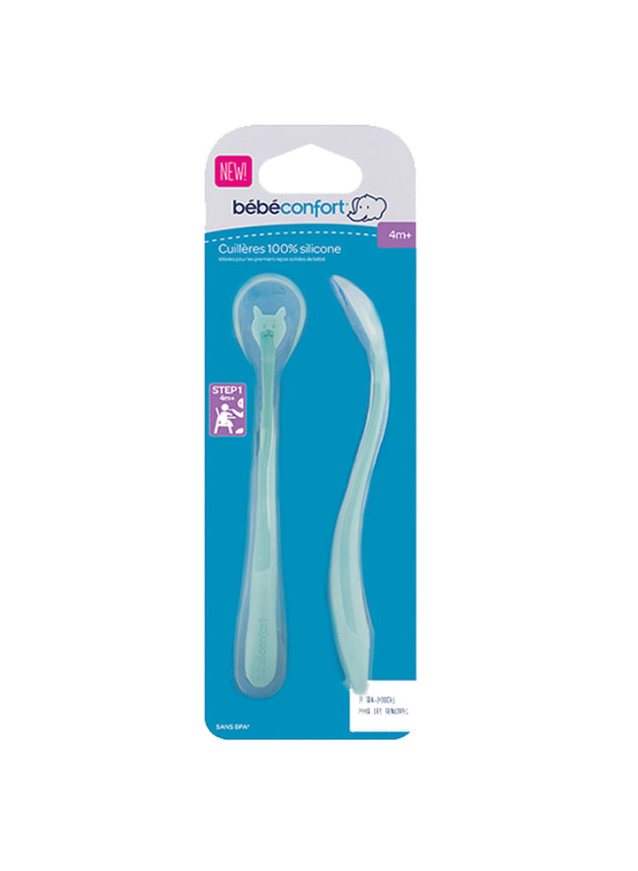 Bebe Confort Soft Silicone Spoons - Set of 2