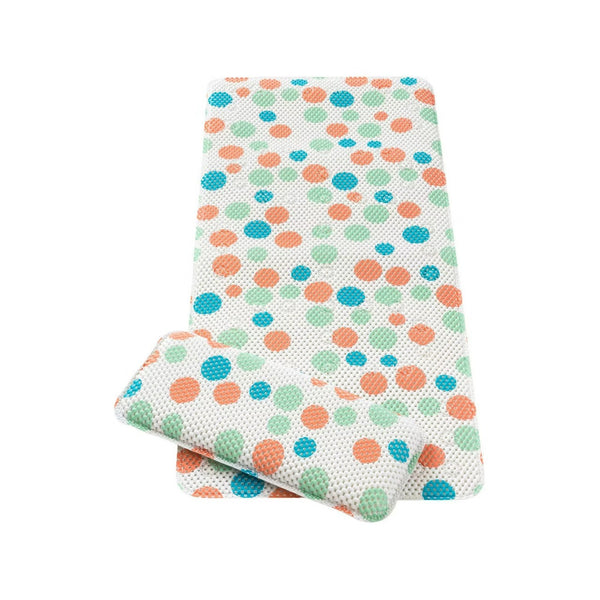 Clevamama Polka Dot Bath Mat & Kneeling Cushion