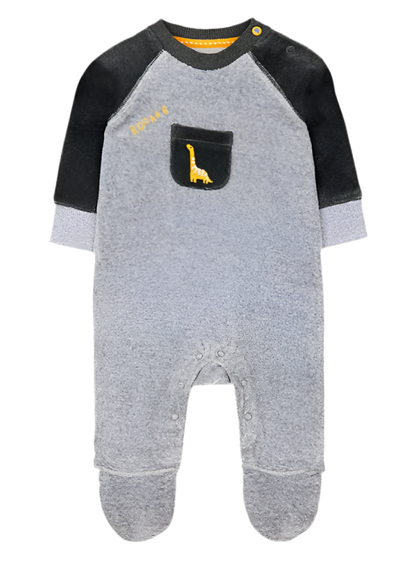 Mothercare Velour Giraffe Sleepsuit