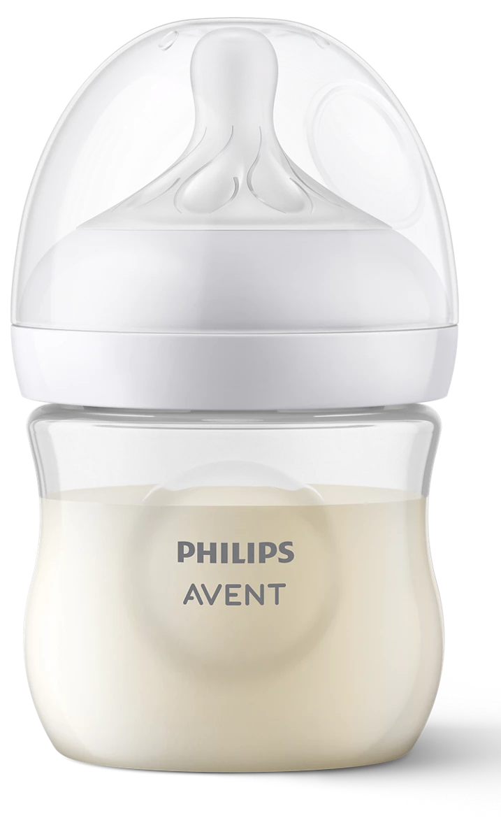 2 Avent Philips 125ml 0m+ Natural Response Baby Bottle