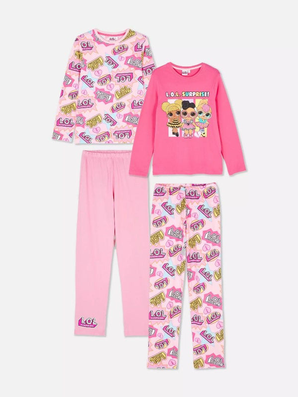 Primark LOL Suprise Long Sleeve Pyjama 2 Pack