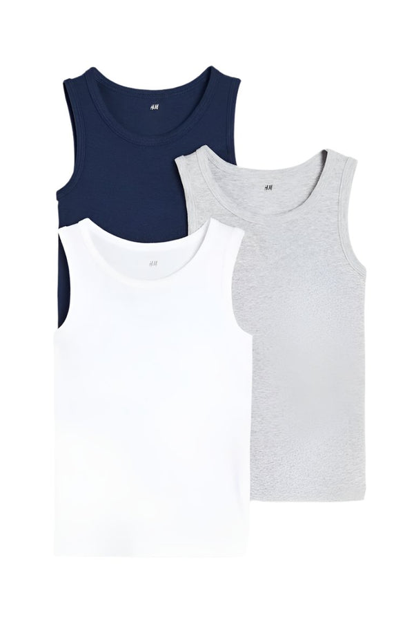 H&M 3-pack Vest Tops Organic Cotton