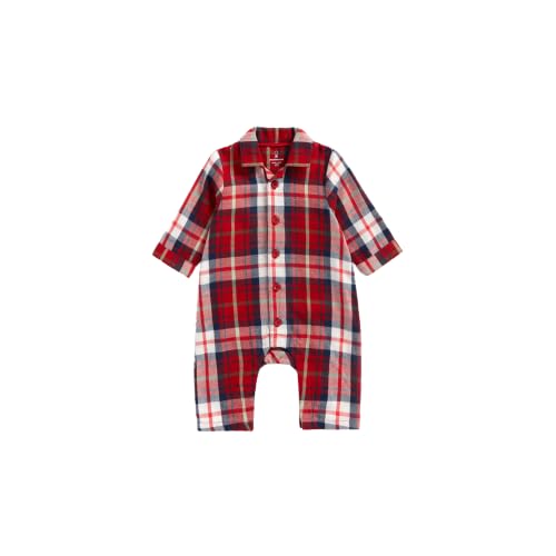 Mothercare Baby Boy Checked Woven All-In-One Pyjamas Sleepsuit