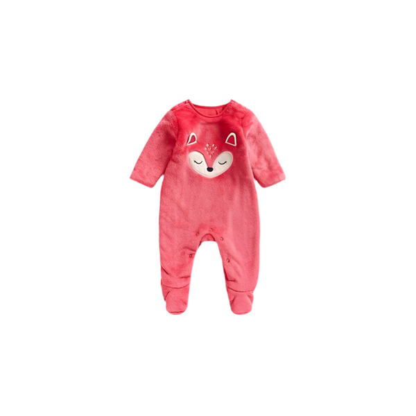 Mothercare Pink Fleece Sleepsuit (1-3/6-9 Months)