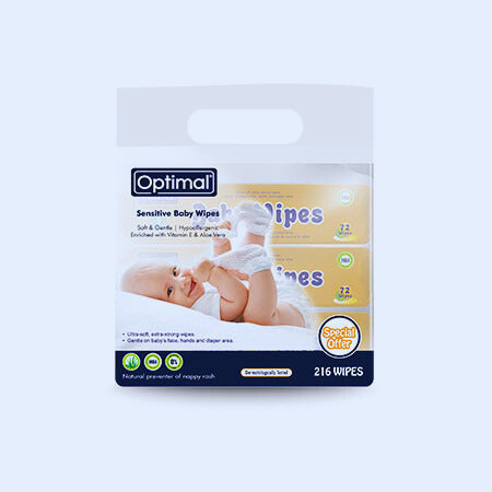 3 Optimal Baby Wipes Pack Of 3