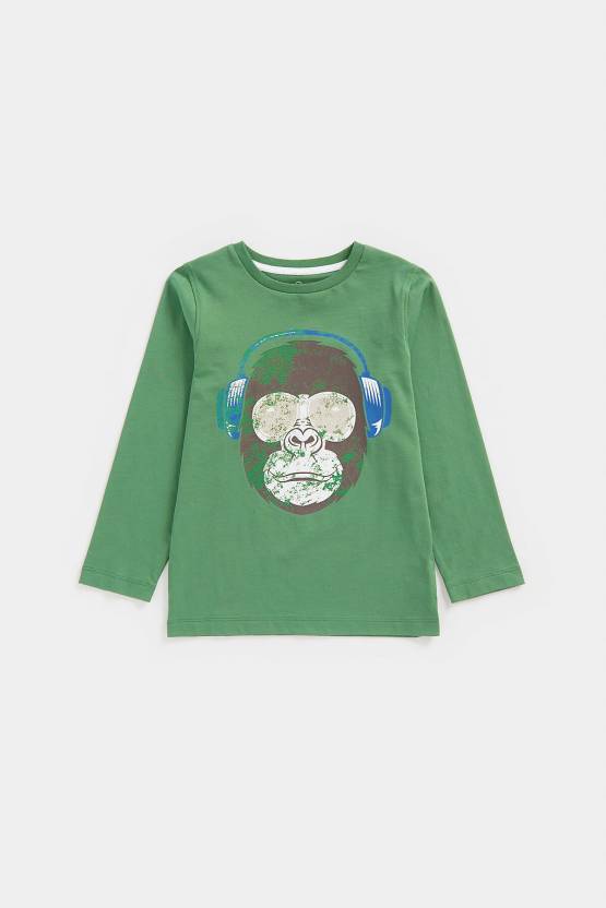 Mothercare Uk Gorilla Green Long Sleeve Boy Shirt