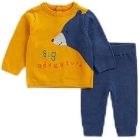 Mothercare Uk Bear Knitted Boys Set