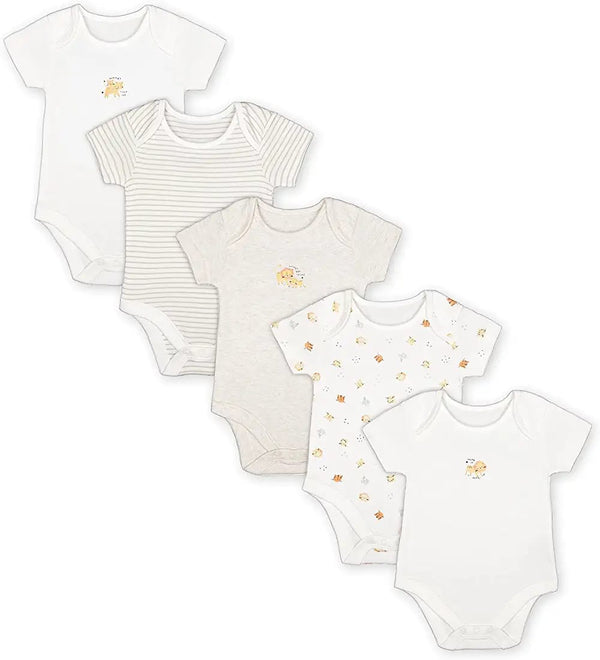 Mothercare Unisex Mummy And Daddy Short Sleeve Bodysuits - 5 Pack