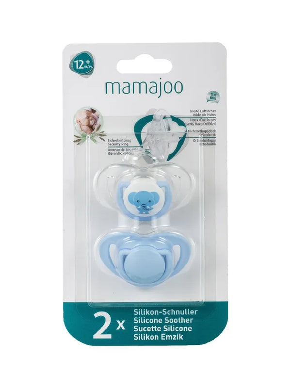 Mamajoo Silicone Orthodontic Elephant Soother 2 Pack