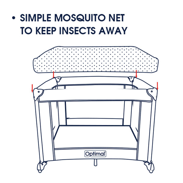 4 Optimal Baby Playpen (93×93 cm)