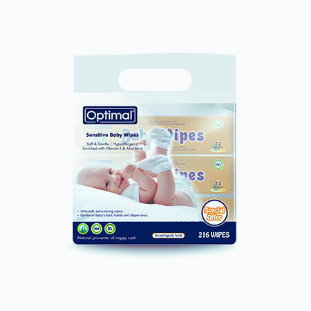 4 Optimal Baby Wipes Pack Of 3