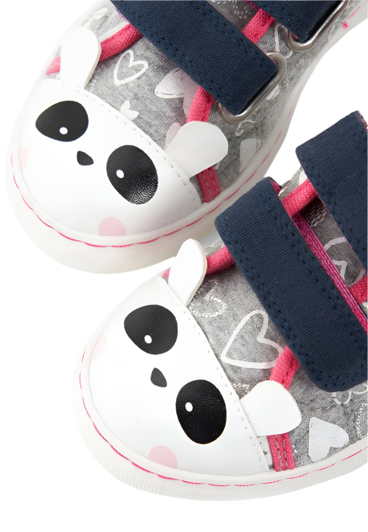  Mothercare Girl Panda Canvas Trainers (EUR 24/28)