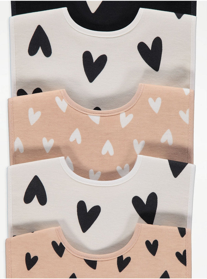 Heart Printed Bibs 