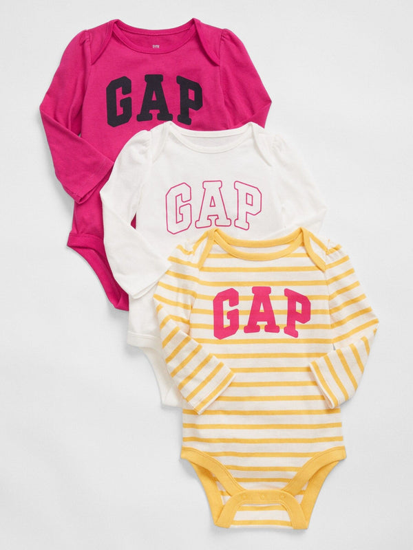 Gap Girl Bodysuit Long sleeve Yellow Stripped 