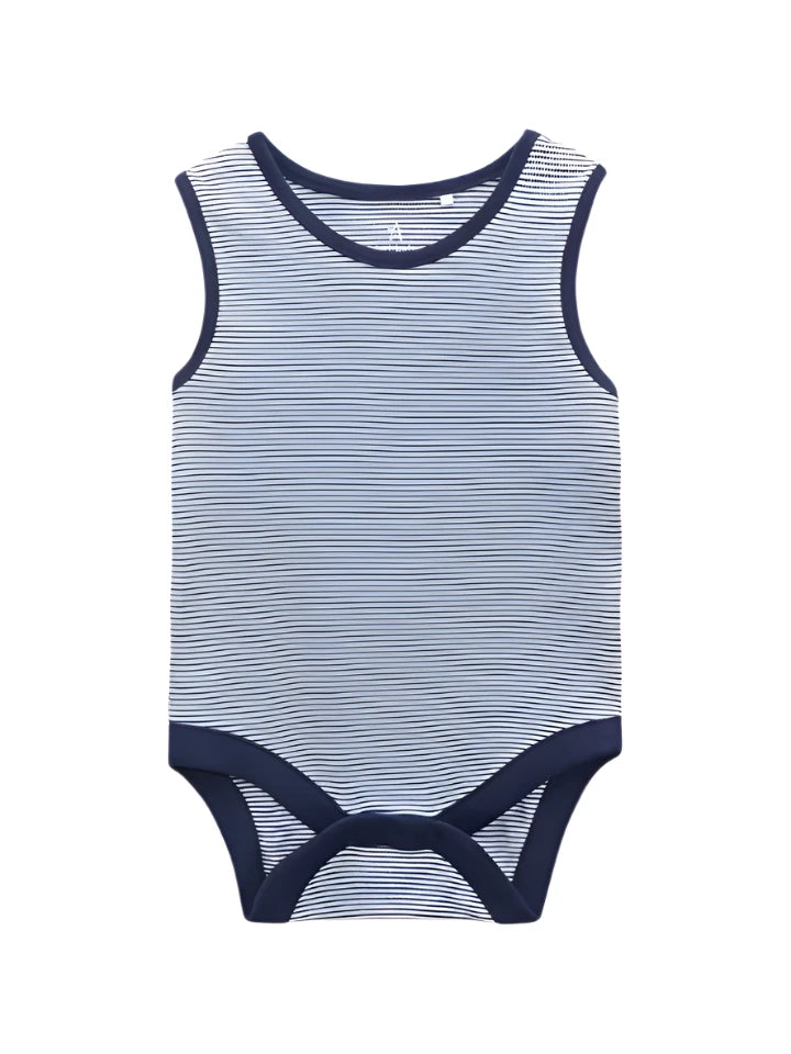 Next Uk 4 Pack Sleeveless Boy Bodysuit 100% Cotton