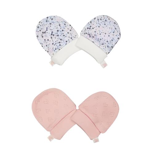 Mothercare Pack of 2 Printed Girl  Mittens