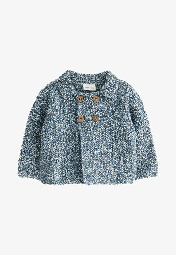 Next Uk Twisted Knit Baby Boy Cardigan (12-18 months)