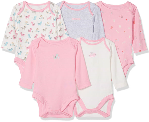 Mothercare Girls Craft Corner Long Sleeve Bodysuits