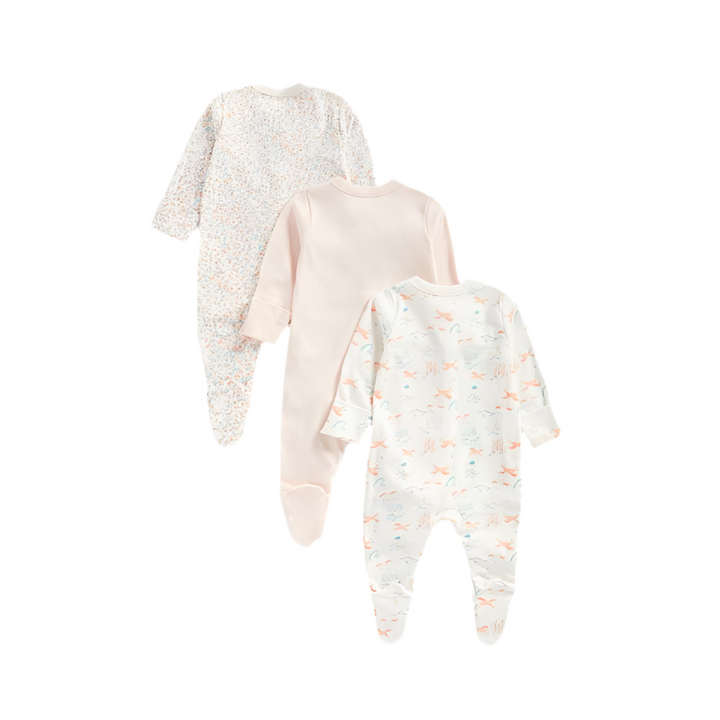 Mothercare Girls Wild West  Sleepsuits - Pack of 3