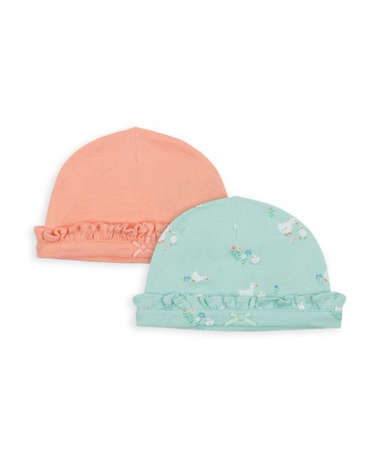 Mothercare UK Little Ducks (2 Hats - 100% Cotton)