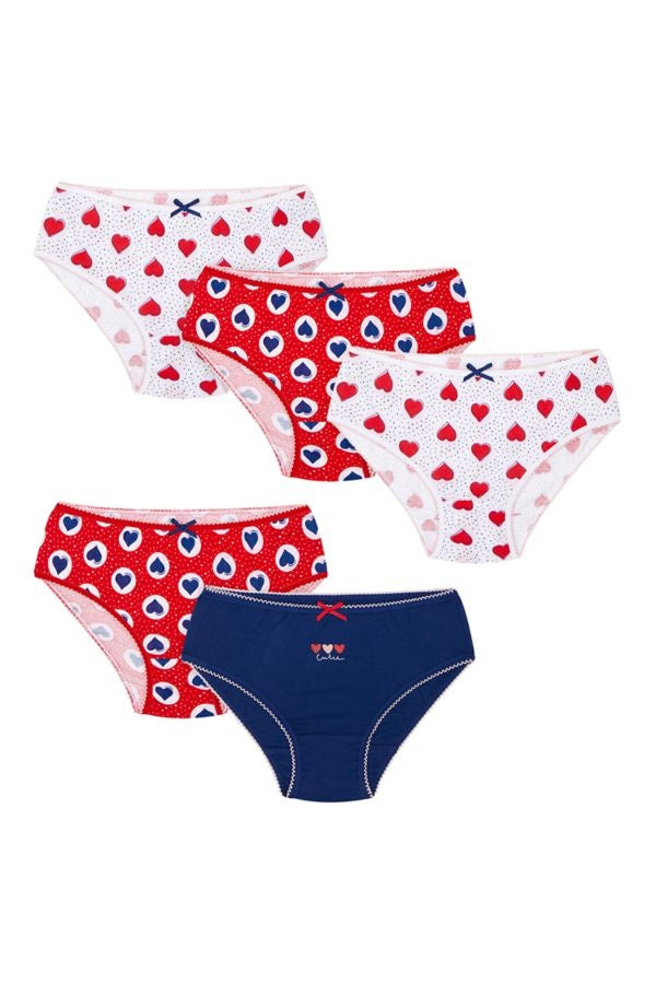 Mothercare Girls Cutie Briefs - 5 Pack