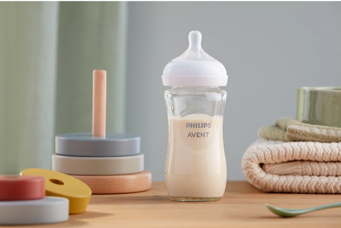 Avent Philips 240ml Natural glass feeding bottle