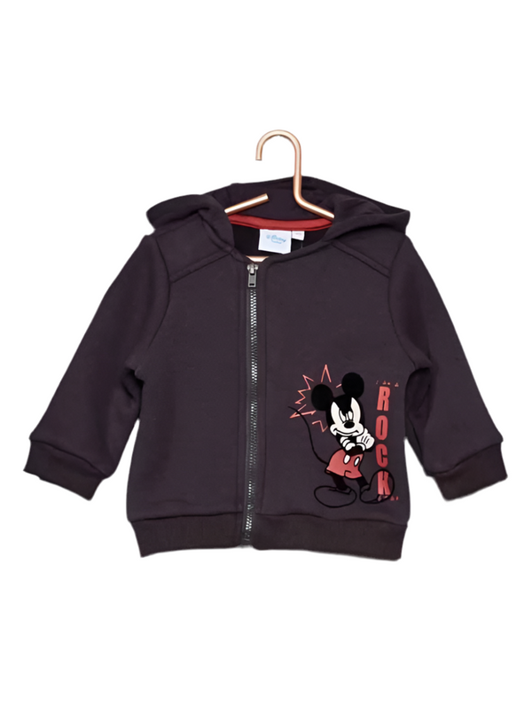 Kiabi France Mickey Hoodie Flecked Knit fabric