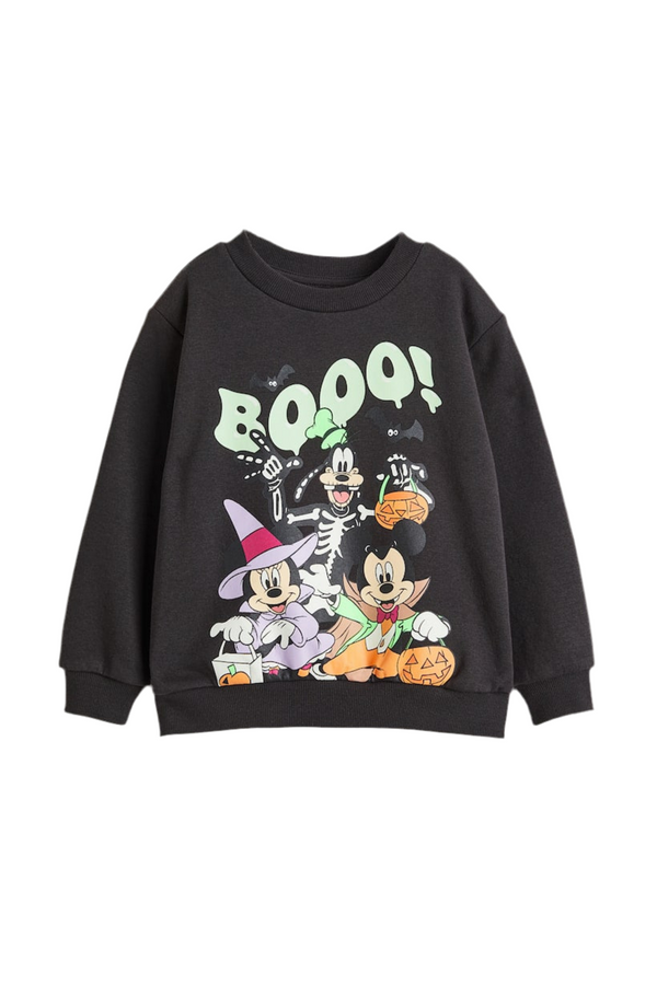 H&M Disney Glow in the Dark Unisex Sweatshirt Long Sleeve