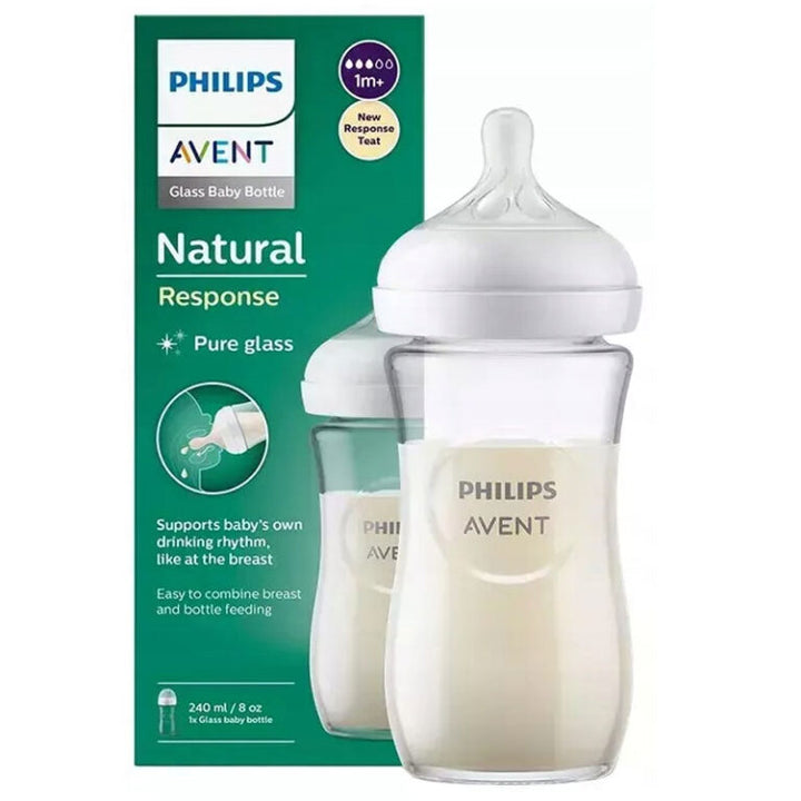 Avent Philips 240ml Natural glass feeding bottle