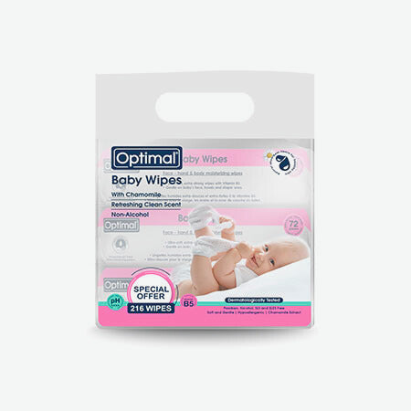 B3 Optimal Baby Wipes Pack Of 3