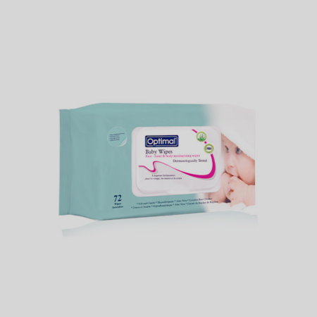 B3 Optimal Baby Wipes With Plastic Lid