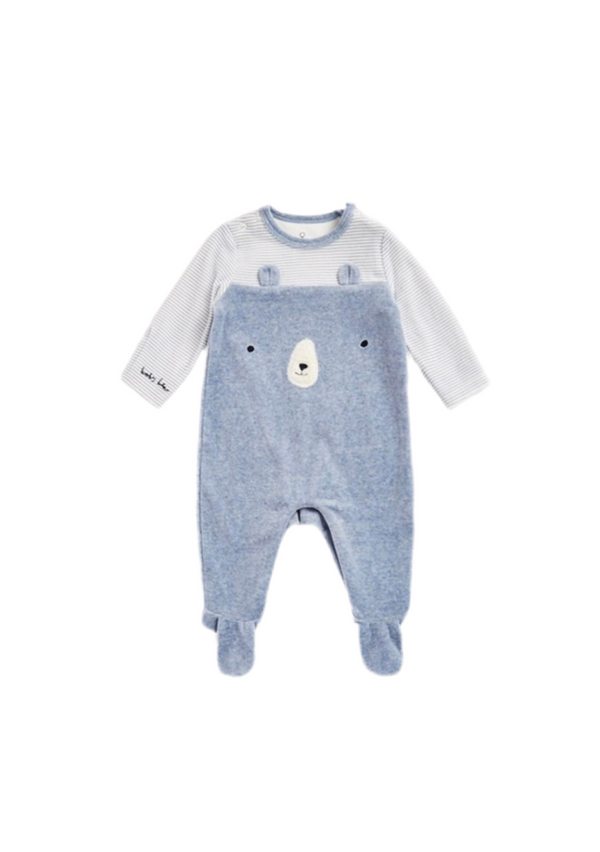 Mothercare Sleepsuit Blue Bear