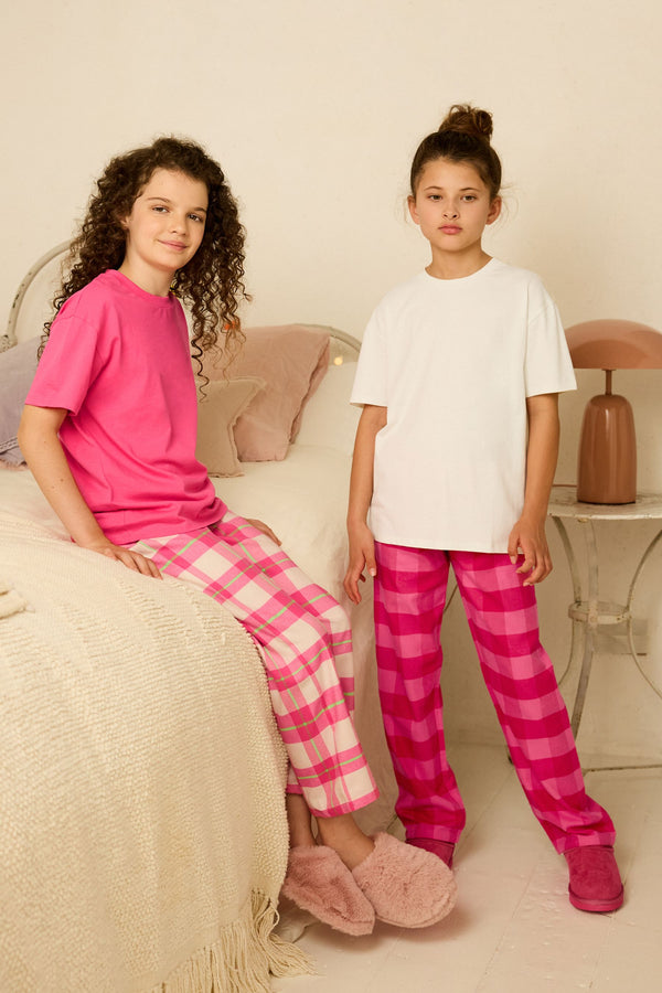 Next Girl Woven Check Pyjamas 2 Packs