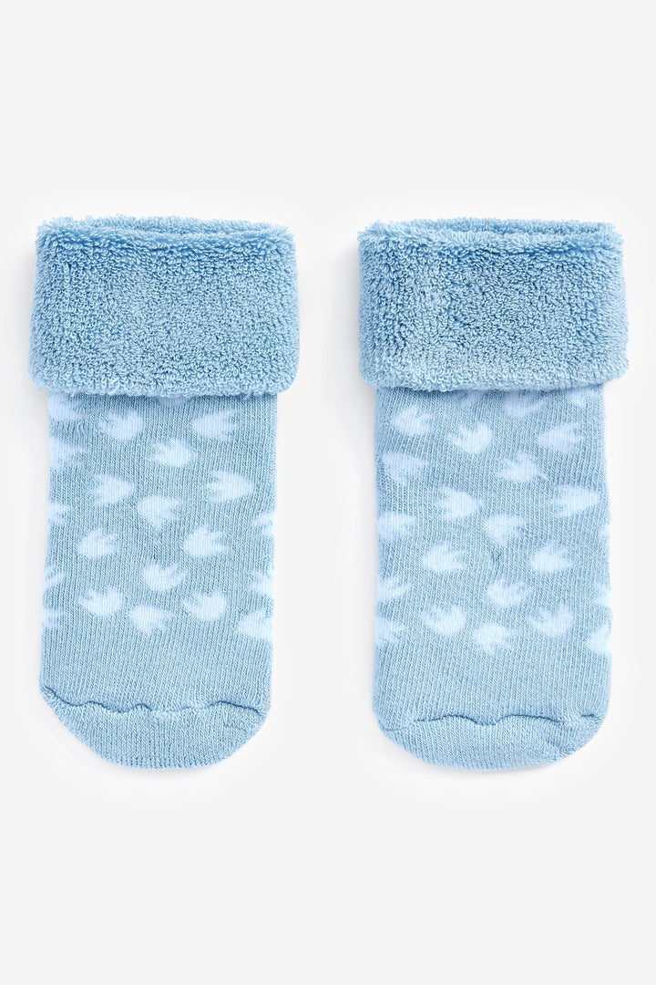 Next Blue Toweling Blue Boys Socks 3 Pack 