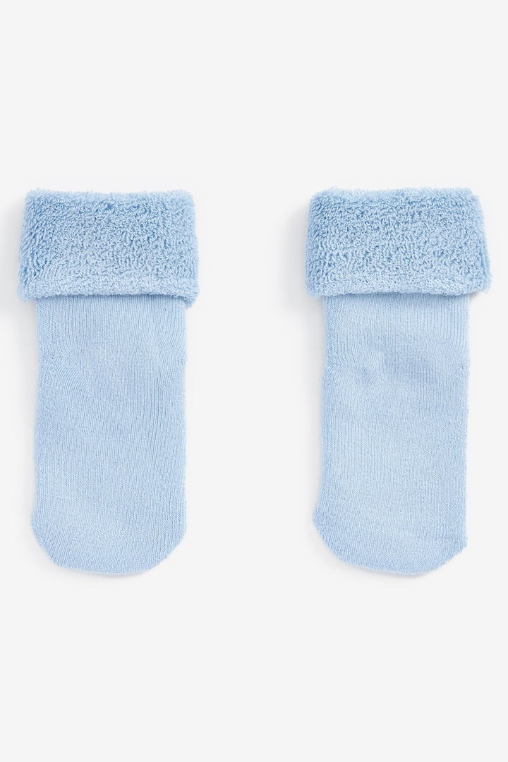 Next Blue Toweling Blue Boys Socks 3 Pack 