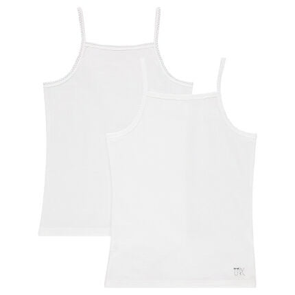 Orchestra 2 Pack White Cami Vests