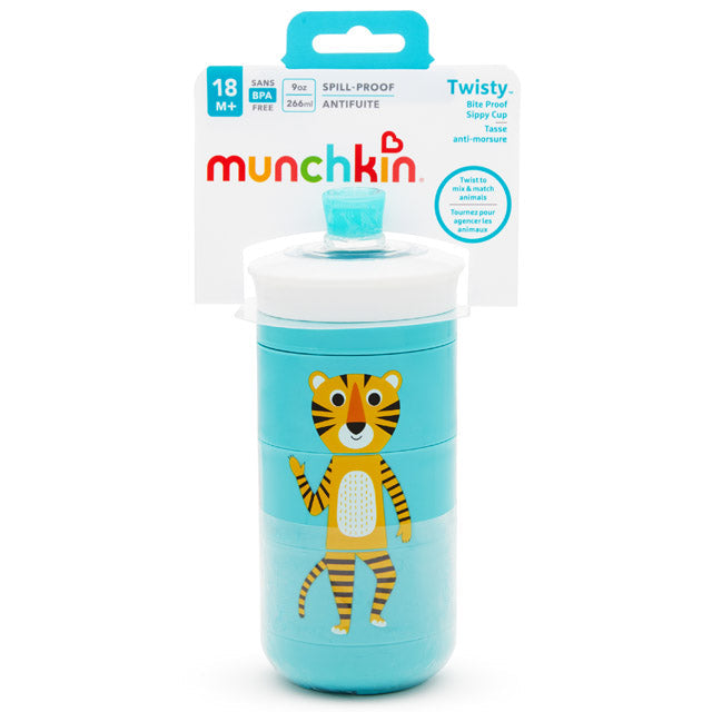 Munchkin Twisty™ Mix & Match Animals Bite Proof Sippy Cup, 9oz