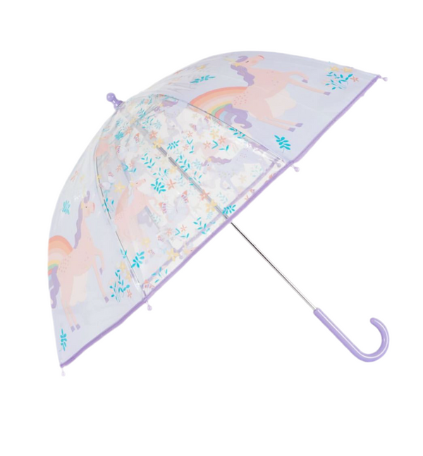 Primark UK Girl Umbrella Unicorn Print Multicolor