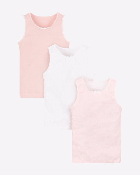 Mothercare 3 Pack Girl Vests