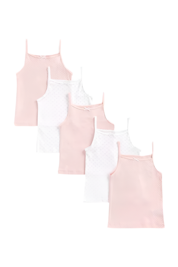 Mothercare Pink Cami Vests- 5 Pack