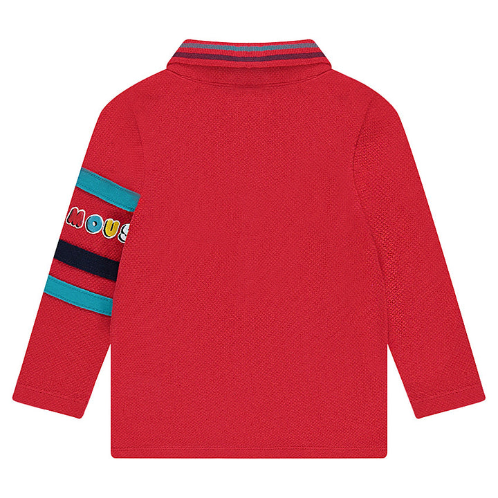 Orchestra Red Polo Shirt Boy Long Sleeve