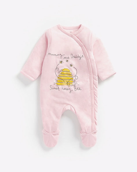 Mothercare Sleepsuit Soft Cotton Sweet Bee