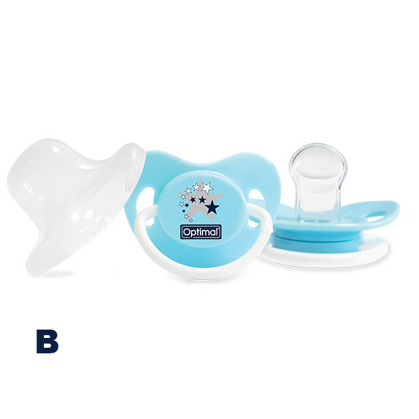 O2 Optimal Orthodontic Silicone Pacifier 0+